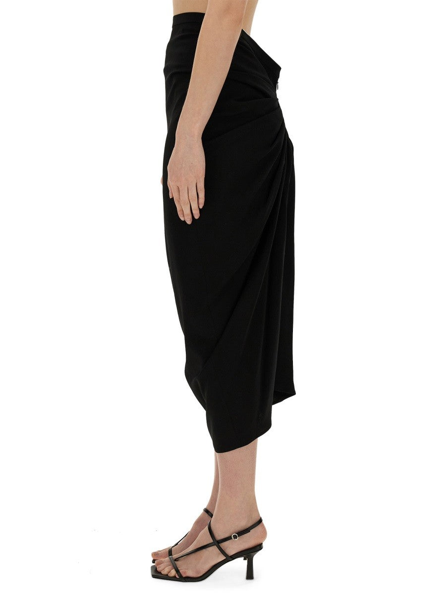 Dries Van Noten SKIRT WITH DRAPE