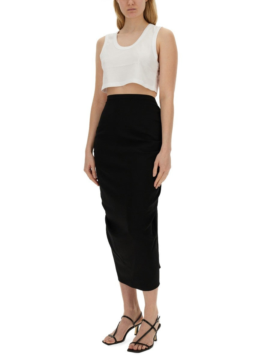Dries Van Noten - SKIRT WITH DRAPE Black