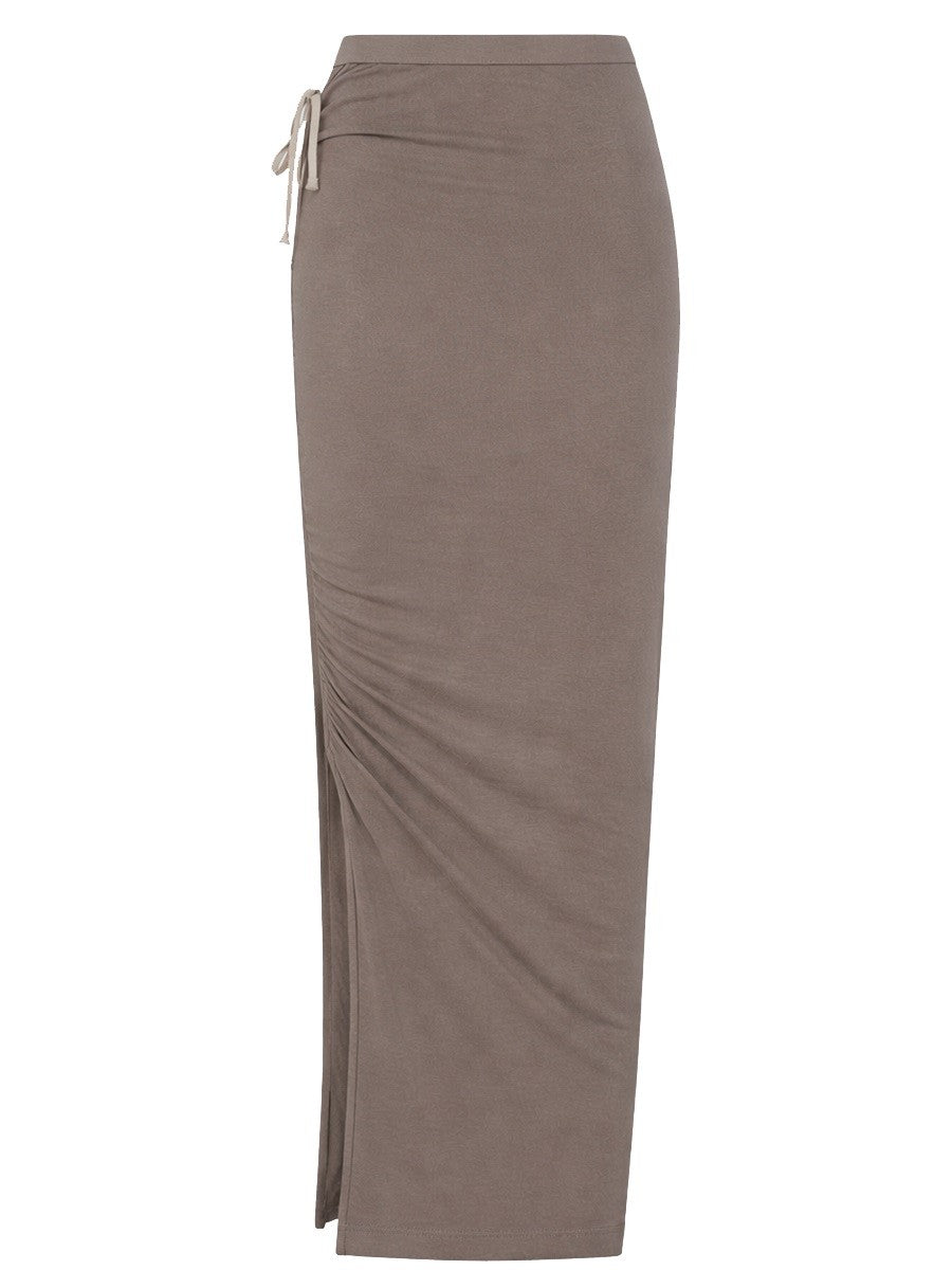 RICK OWENS RICK OWENS - SKIRT WITH SIDE SLIT