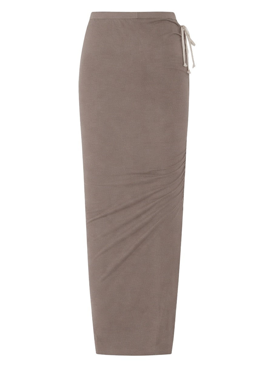 RICK OWENS RICK OWENS - SKIRT WITH SIDE SLIT