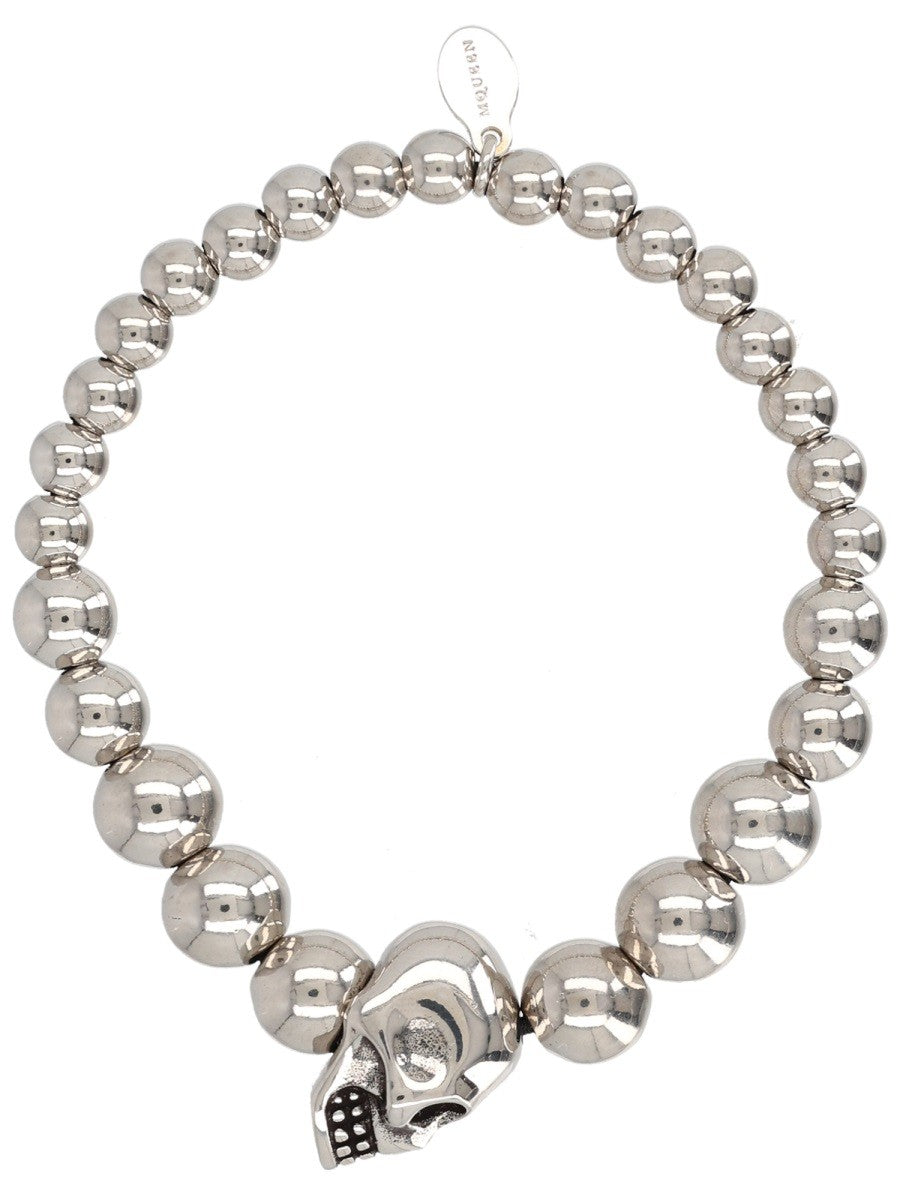 Alexander Mcqueen Alexander McQueen Skull Bracelet – Silver