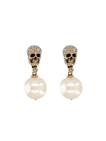 SKULL EARRINGS WITH PAVÉ