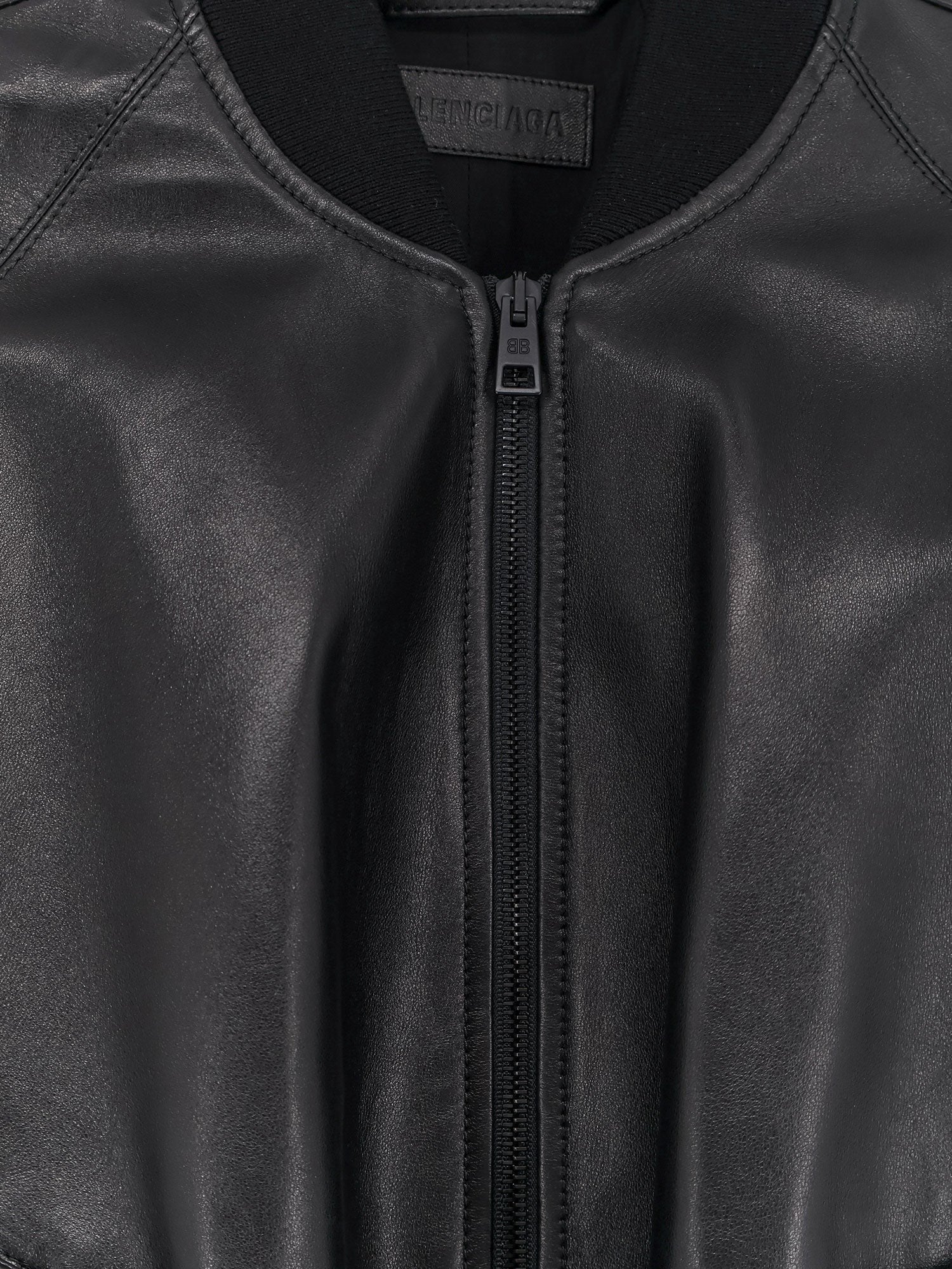 Balenciaga - Sleeveless leather jacket
