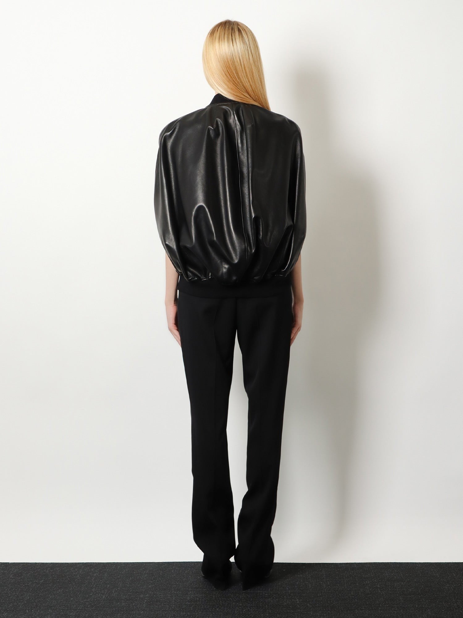 Balenciaga - Sleeveless leather jacket
