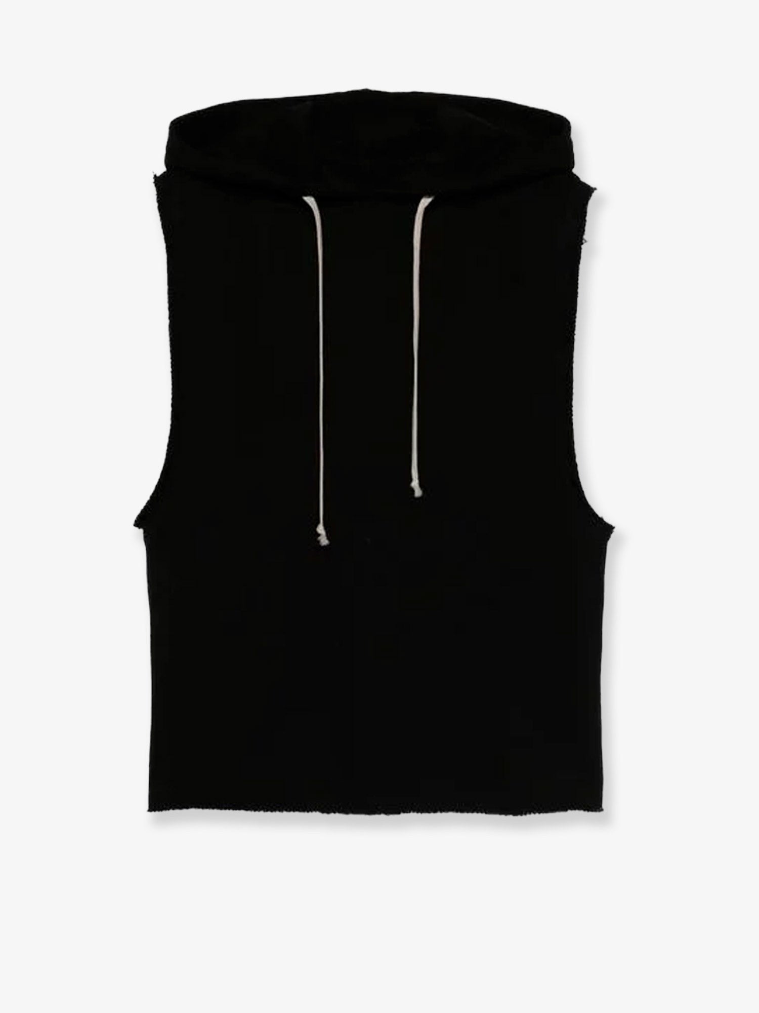 RICK OWENS - Sleeveless organic cotton sweatshirt sleeveless-organic-cotton-sweatshirt