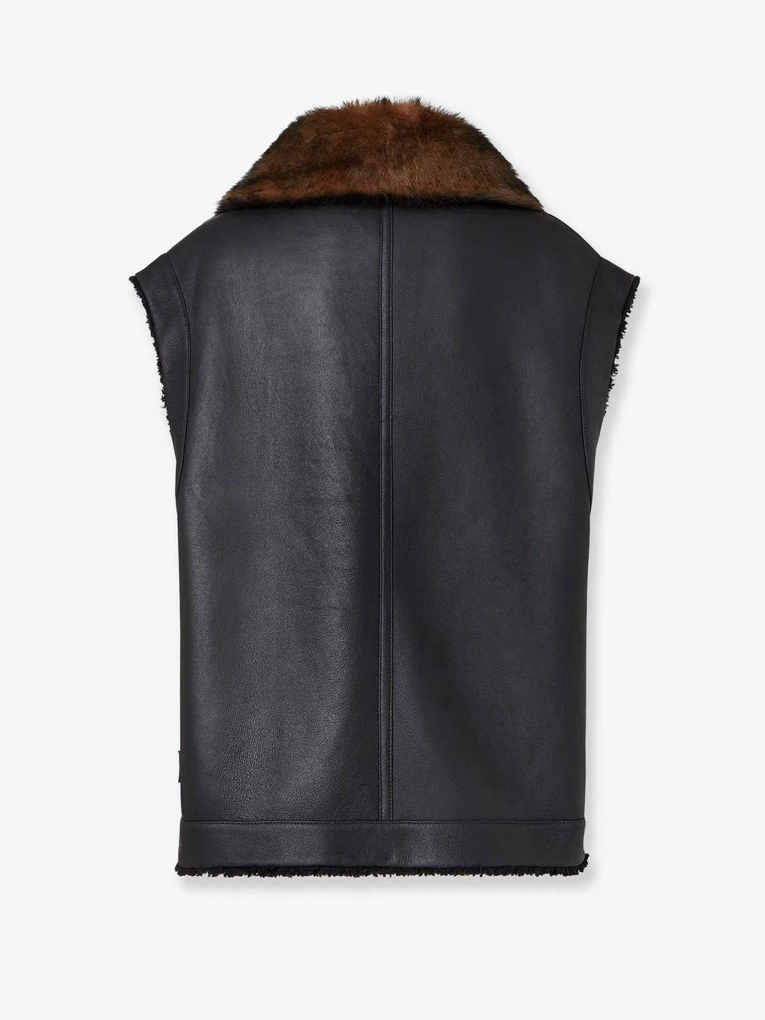 Sleeveless sheepskin jacket