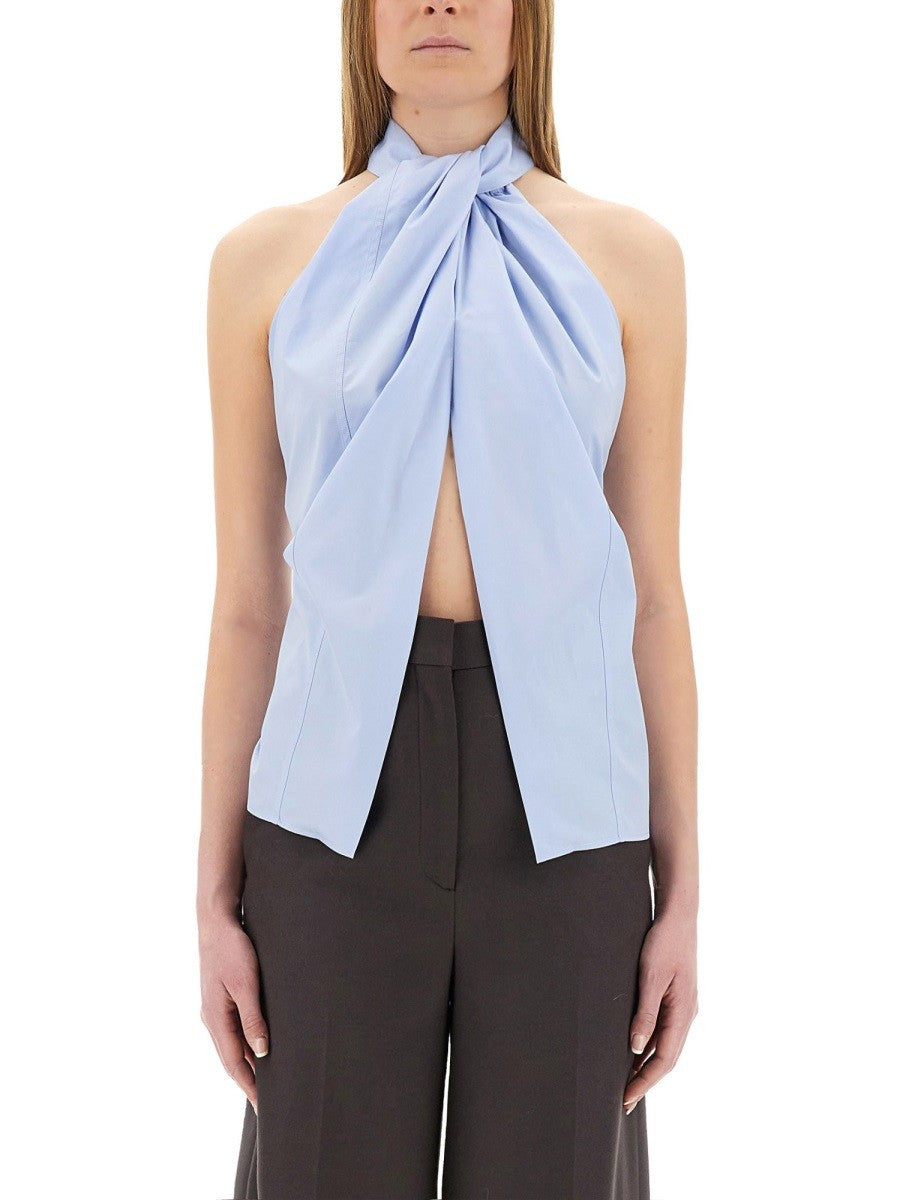 stella mccartney - SLEEVELESS TOP WITH PANEL sleeveless-top-with-panel_0ba478f8-db81-4b61-a0f1-c315d5fd9c7a