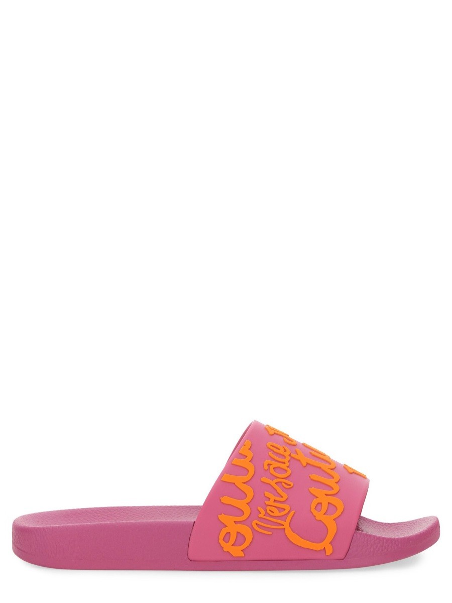 Versace Jeans Couture - SLIDE SANDAL WITH LOGO slide-sandal-with-logo_00188500-e27d-430f-a3c4-b4fe003c7443