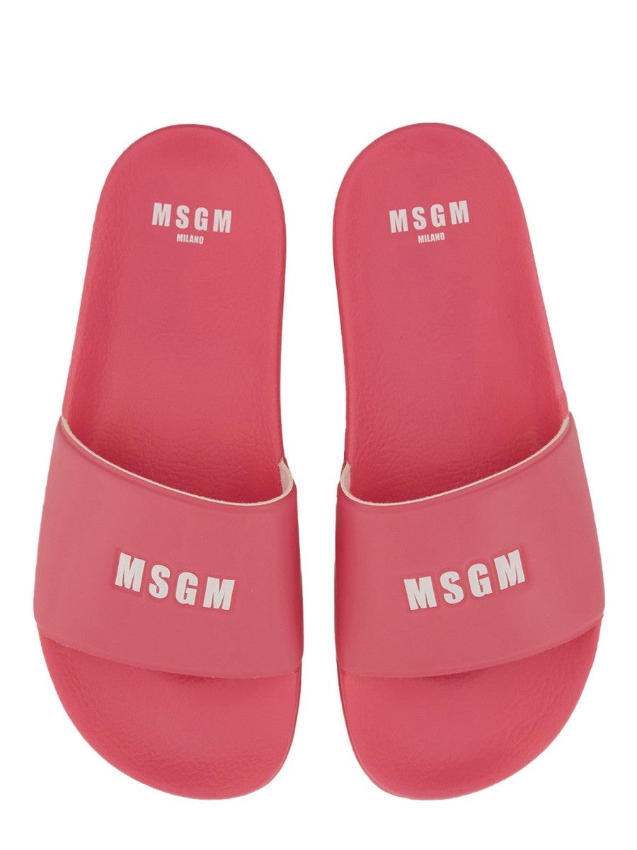 msgm SLIDE SANDAL WITH LOGO