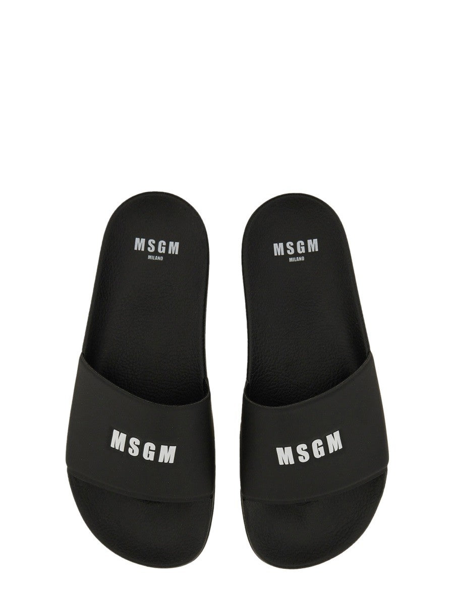 msgm msgm - SLIDE SANDAL WITH LOGO