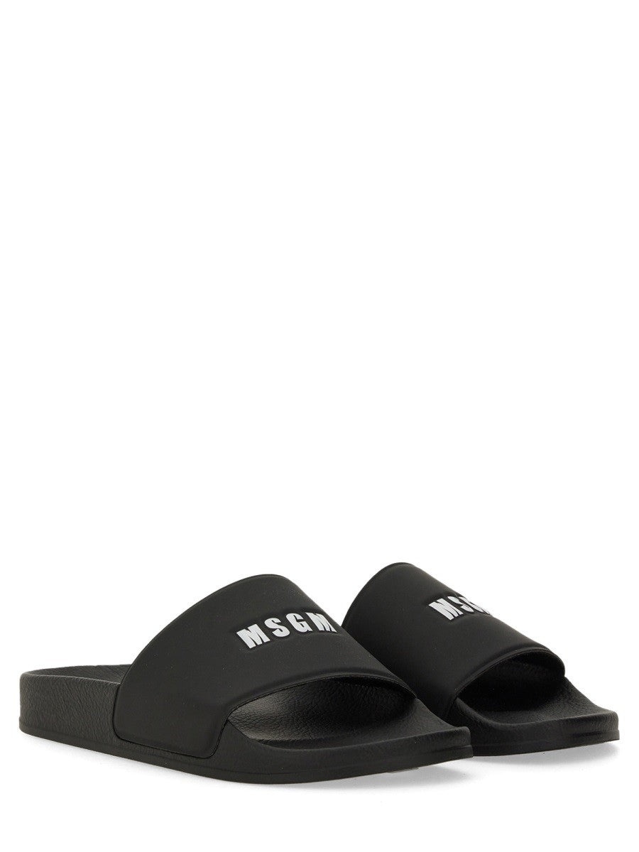 msgm msgm - SLIDE SANDAL WITH LOGO