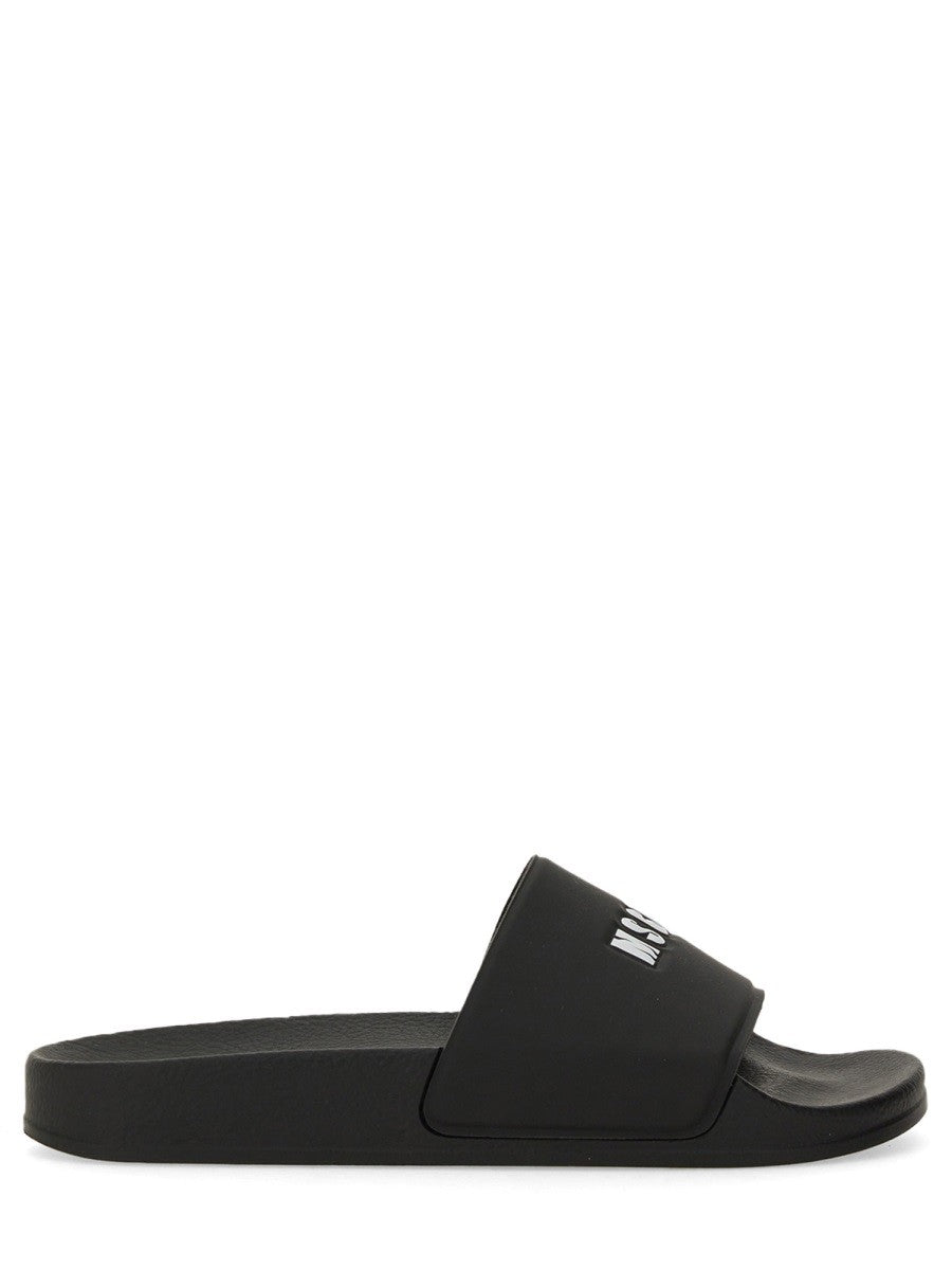 msgm msgm - SLIDE SANDAL WITH LOGO