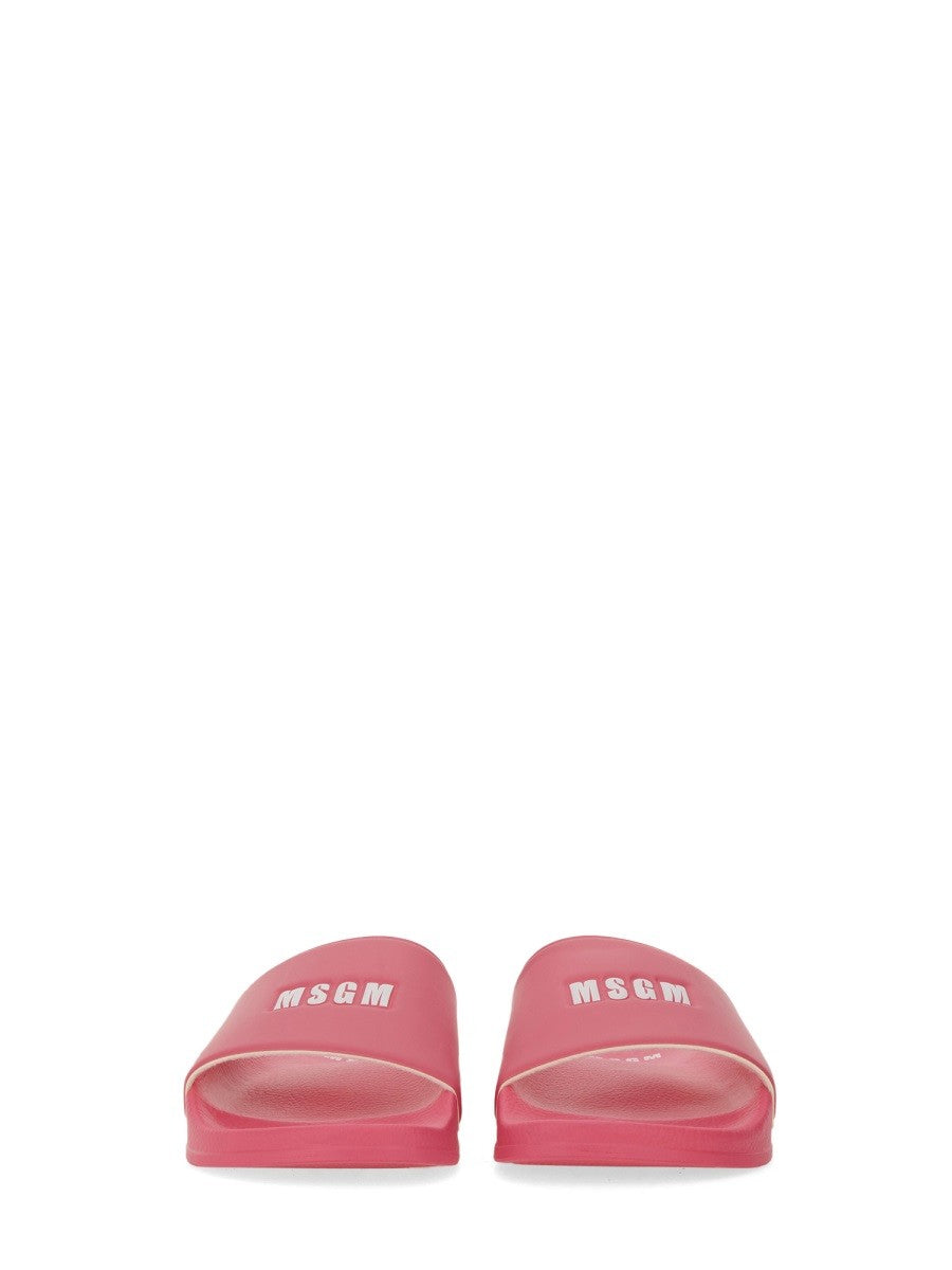 msgm SLIDE SANDAL WITH LOGO