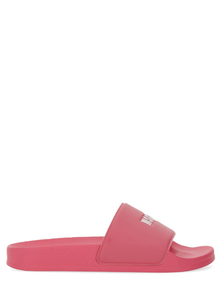 msgm SLIDE SANDAL WITH LOGO