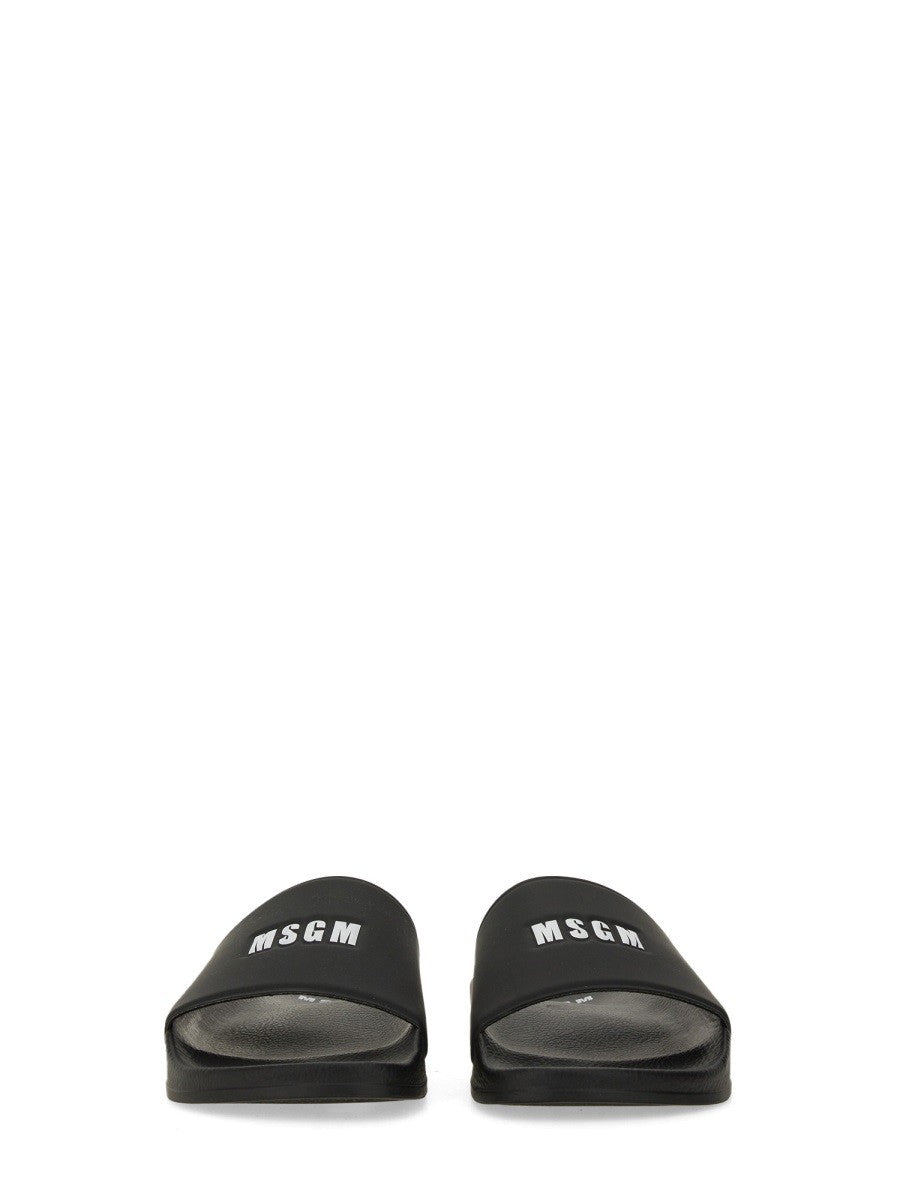 msgm msgm - SLIDE SANDAL WITH LOGO