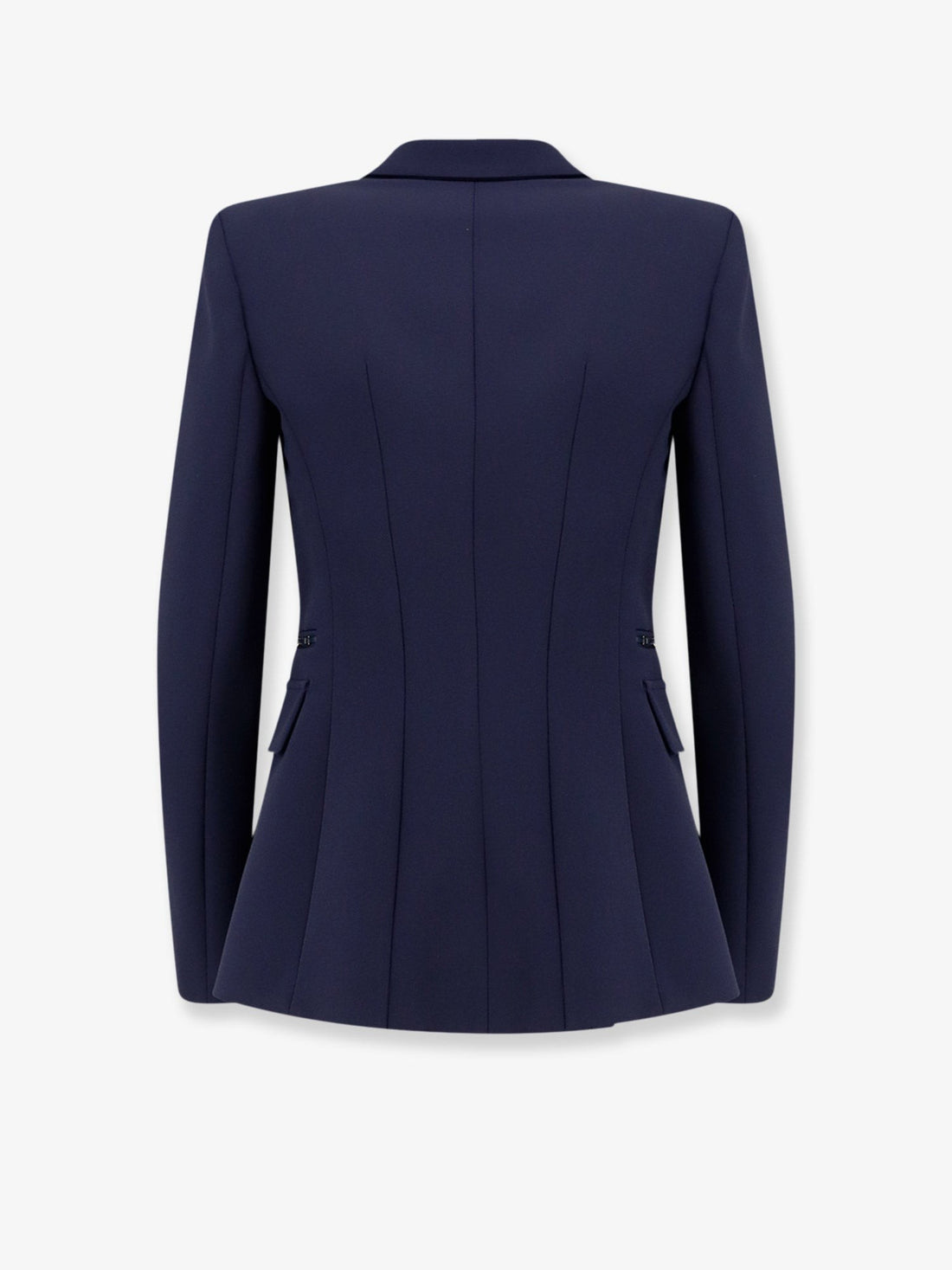 Elisabetta Franchi - Slim fit blazer with gold logo clamps slim-fit-blazer-with-gold-logo-clamps