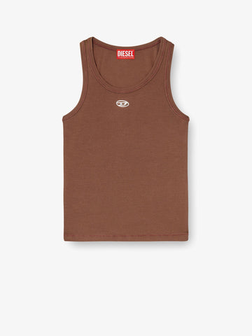 Slim-fit ribbed tank top with metal Oval D logo slim-fit-ribbed-tank-top-with-metal-oval-d-logo