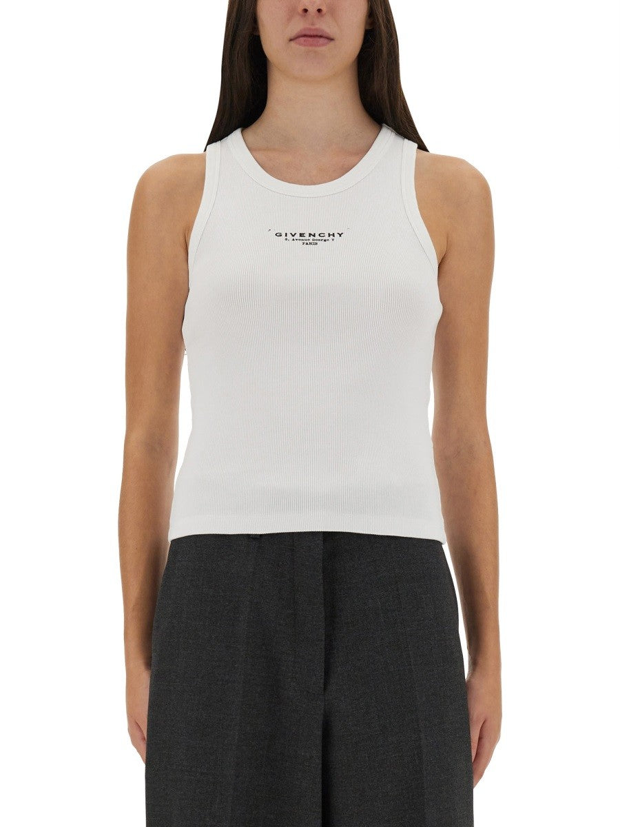 Givenchy - SLIM TANK TOP WITH LOGO PRINT slim-tank-top-with-logo-print_96cc7783-1bfc-48c5-80b3-cb625e1531e5
