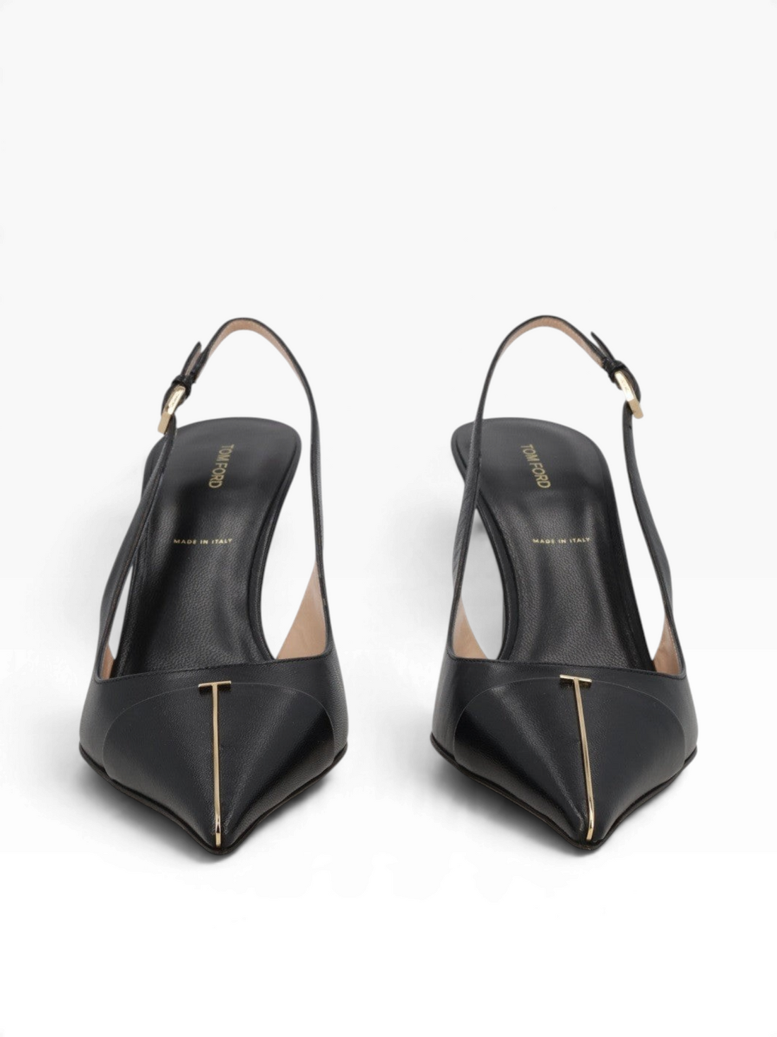 TOM FORD - SLINGBACK "SHINY KID" Black 37½