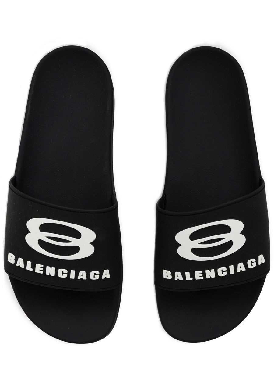 SLIP-ON SANDAL WITH LOGO