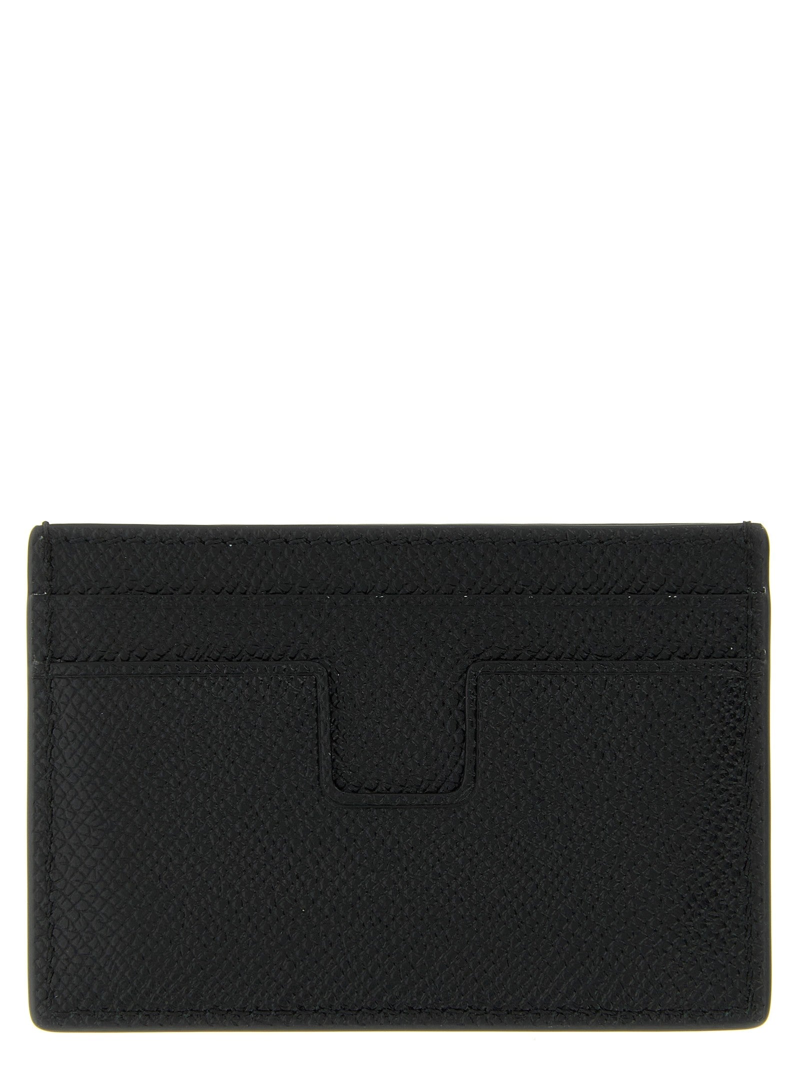TOM FORD - Small grain leather cardholder