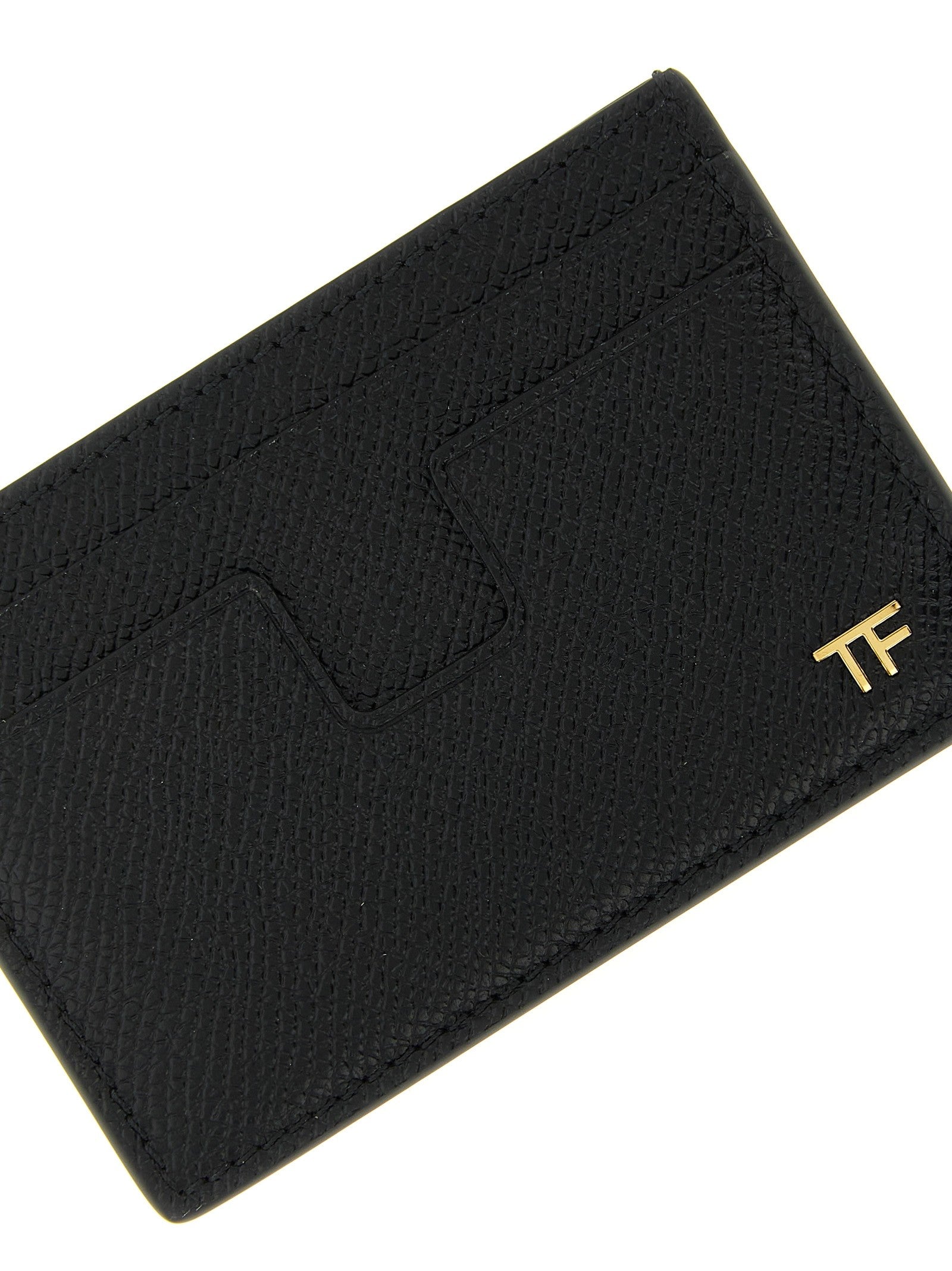 TOM FORD - Small grain leather cardholder