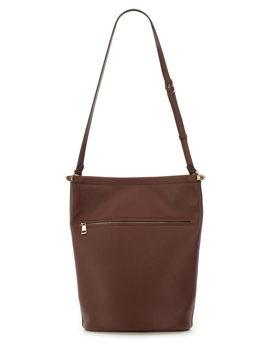 SMALL LEATHER BUCKET BAG
