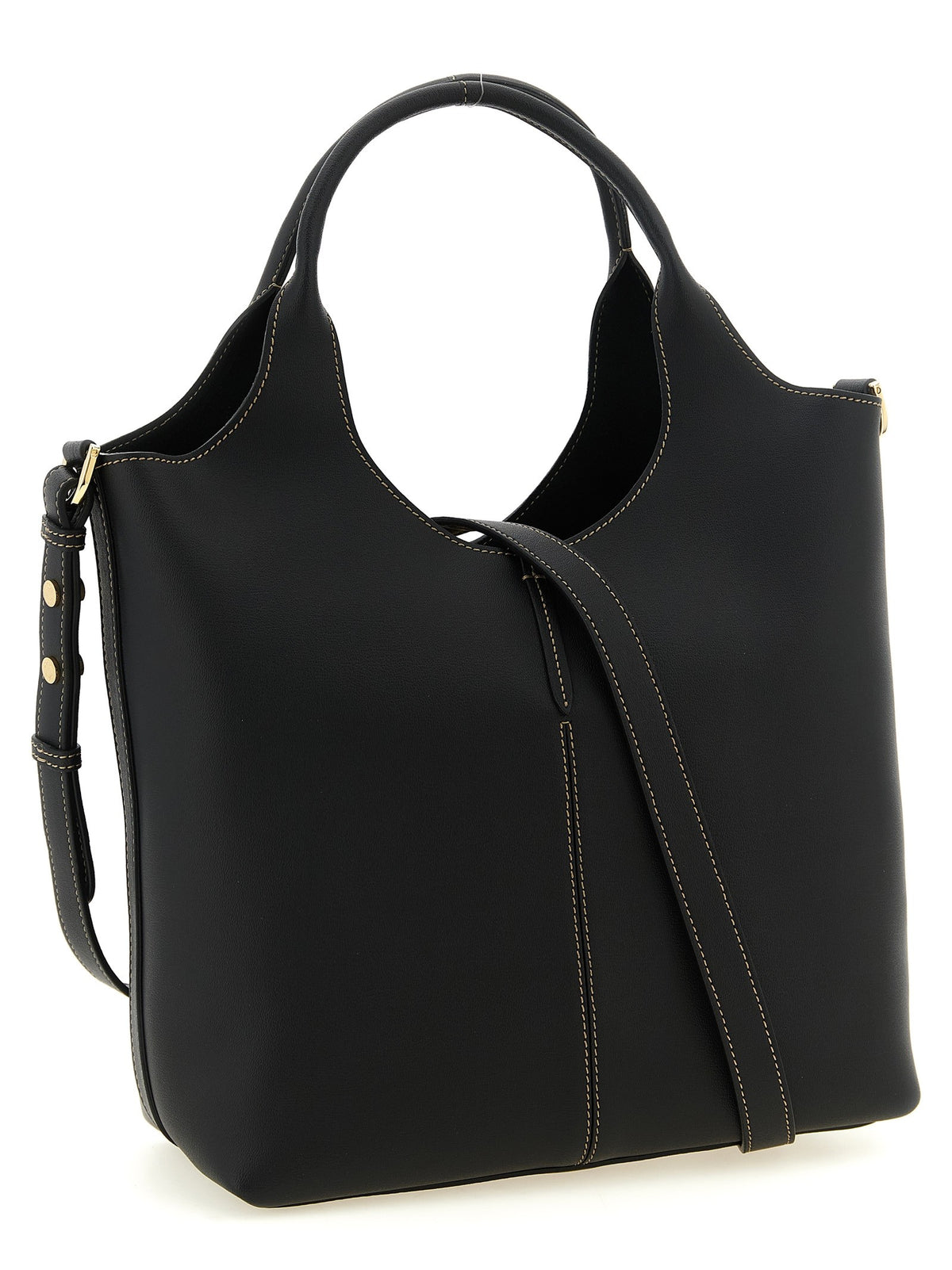TOD'S - Small metal plate shopping bag