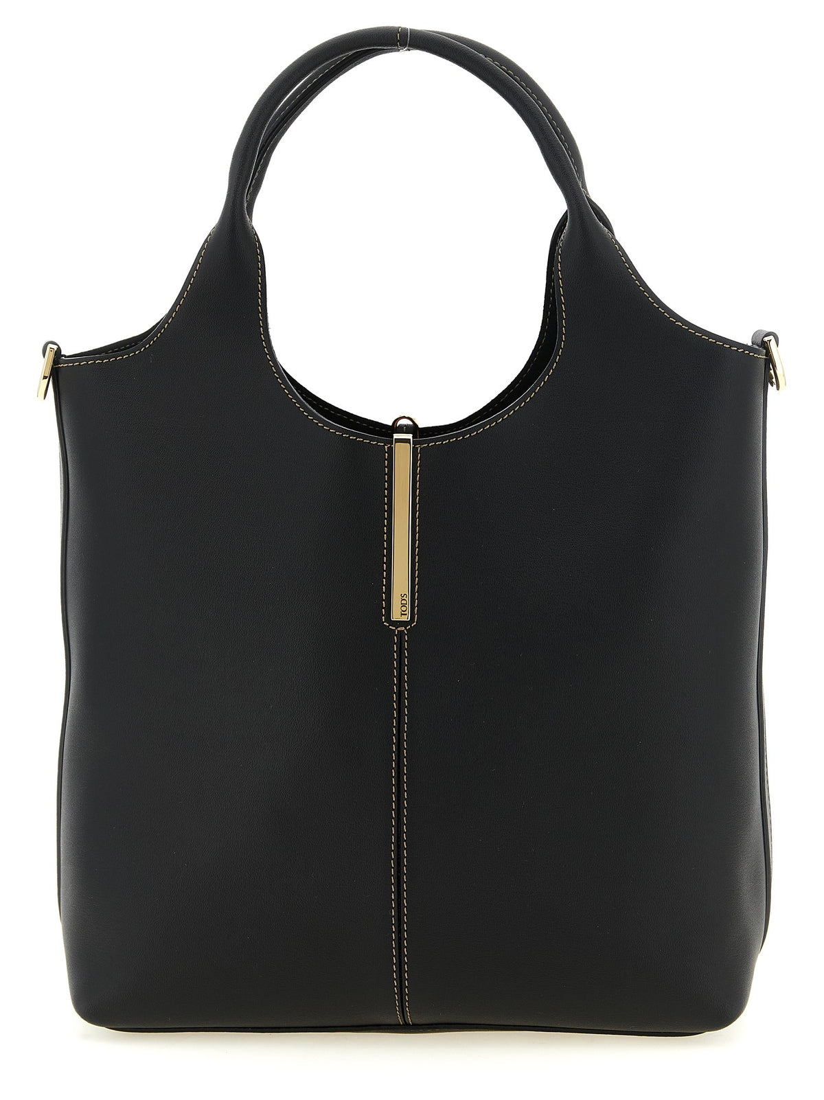 TOD'S - Small metal plate shopping bag