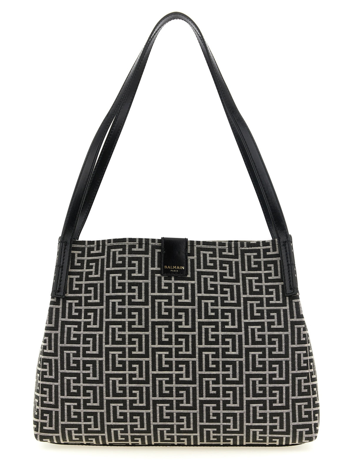 Balmain - Small 'Release' shopping bag White Black U