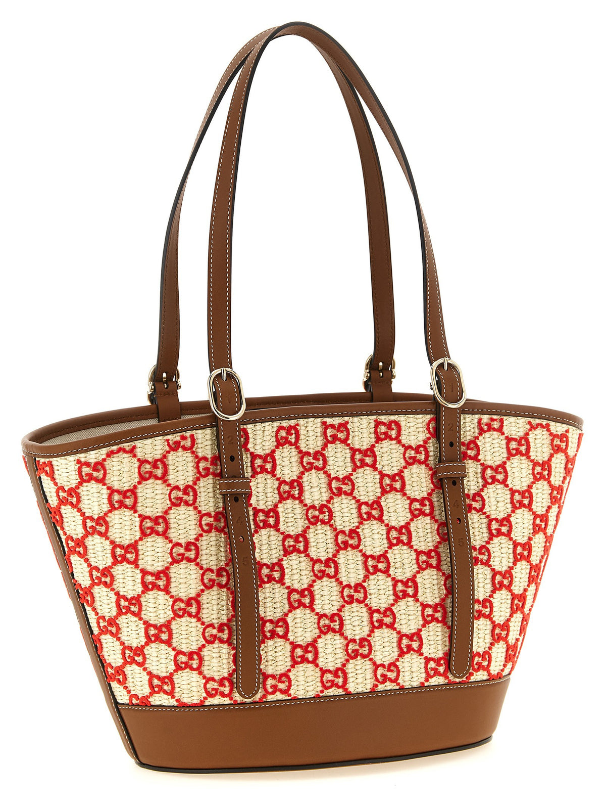 Gucci - Small woven shopping bag