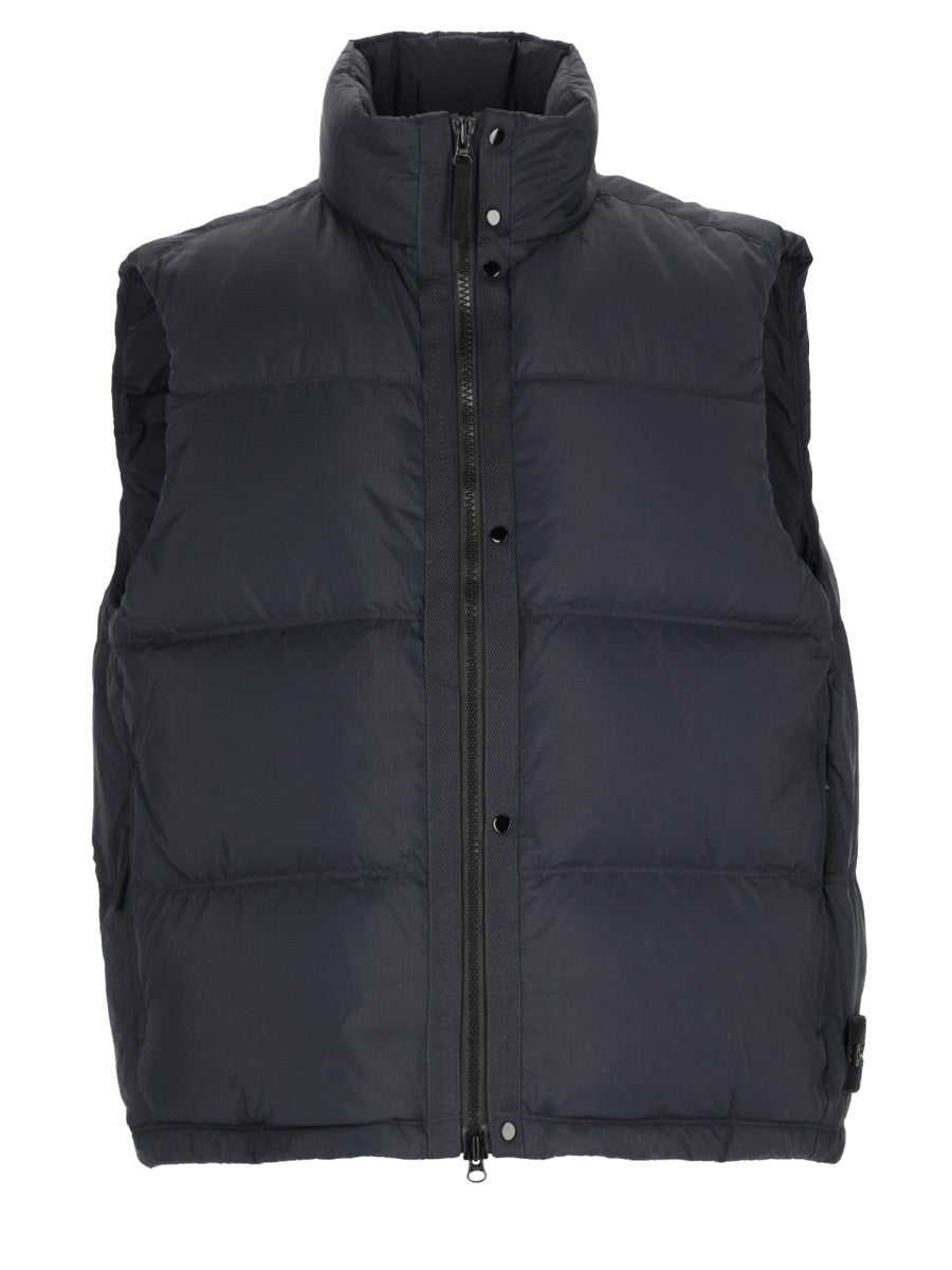 Stone Island - Matt Quilted Ripstop CORDURA® Advanced Fabrics Down Vest Blue