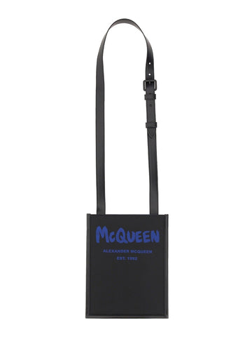Alexander Mcqueen - SMARTPHONE BAG WITH GRAFFITI LOGO smartphone-bag-with-graffiti-logo