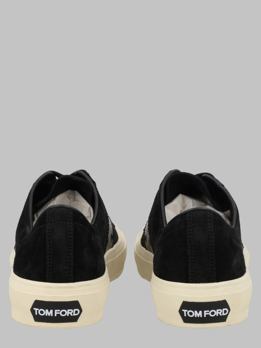 TOM FORD - SNEAKER CAMBRIDGE IN PELLE SCAMOSCIATA