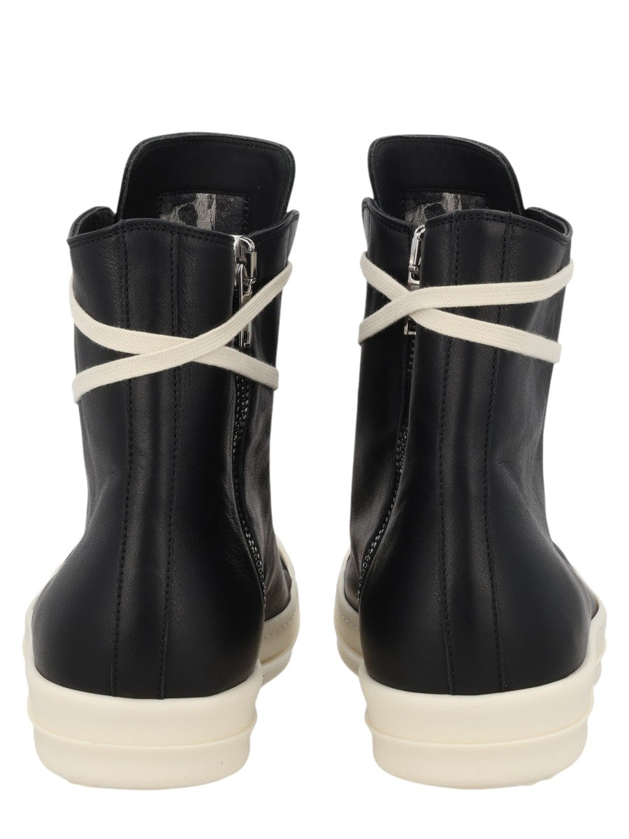 RICK OWENS - Leather Sneakers sneaker-in-pelle_2e5a9f37-6f88-49e4-a0bc-de5e626017ff