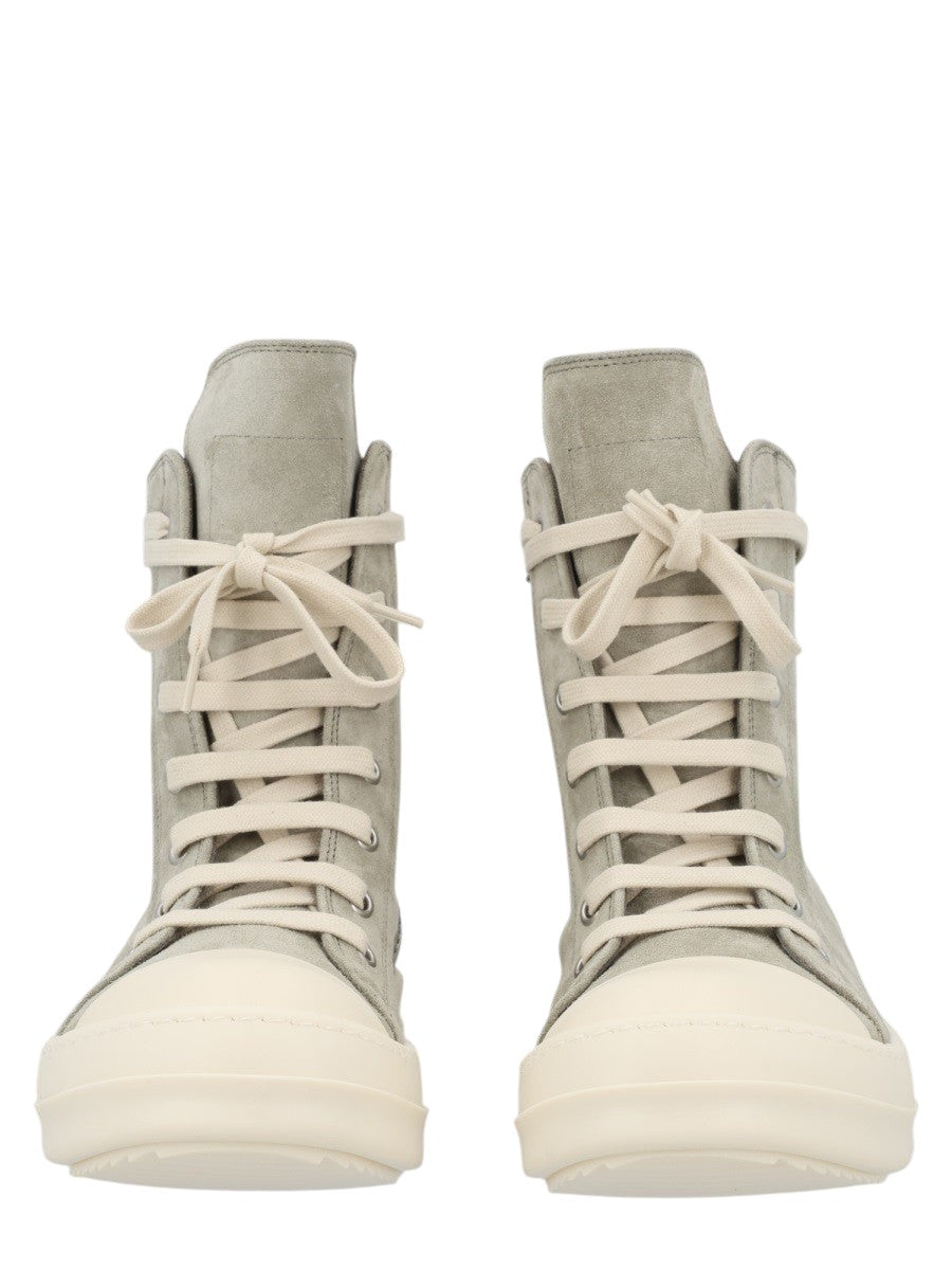RICK OWENS - Suede Leather Sneakers sneaker-in-pelle_73661aa4-6186-4671-a32e-17a59a03959f