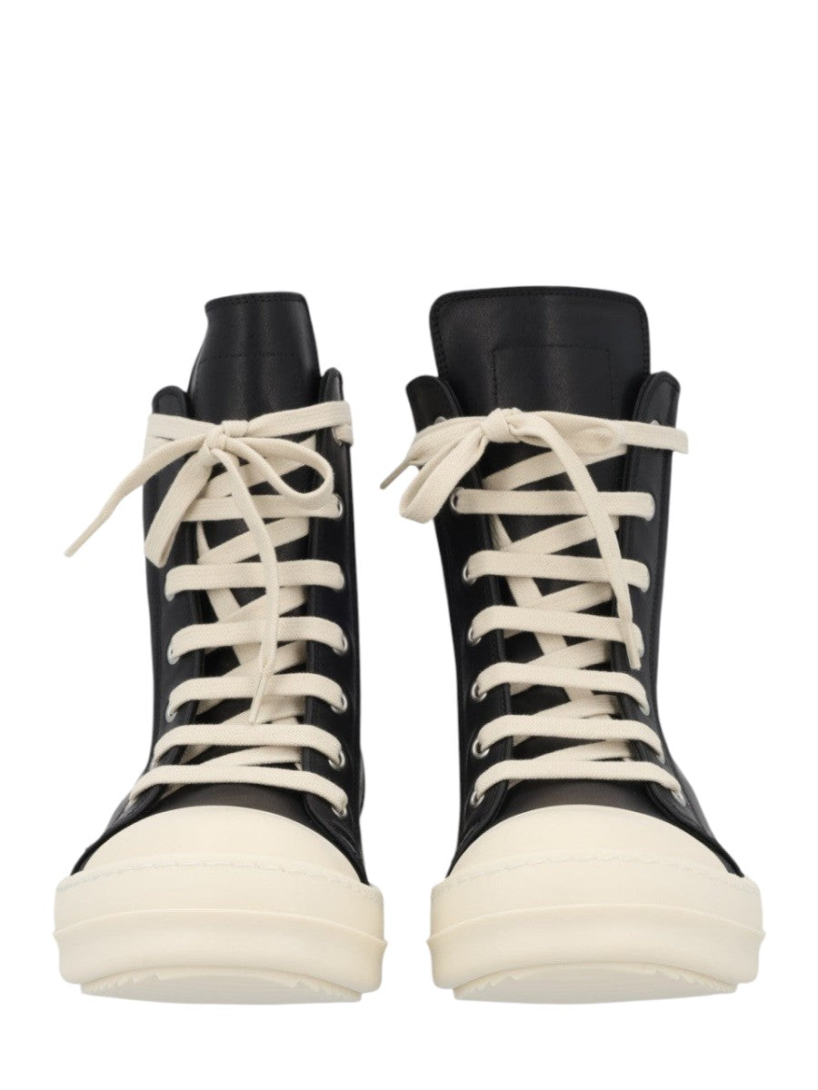 RICK OWENS - Leather Sneakers sneaker-in-pelle_a93dc2a1-b5ac-441a-bf3c-2bfdbecd6910
