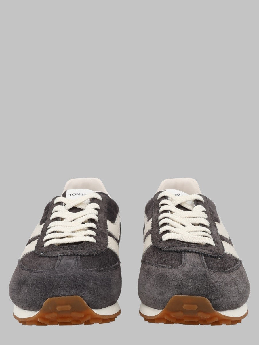 TOM FORD - SNEAKER "MICK" IN PELLE SCAMOSCIATA