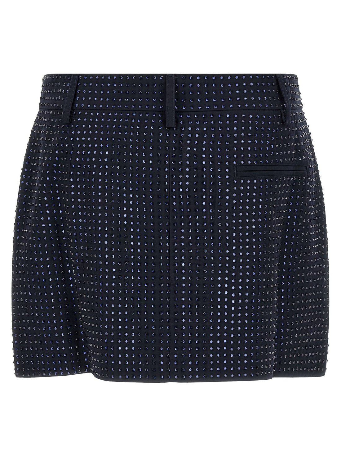 Pinko - 'Soave' skirt with rhinestones Blue 40 IT