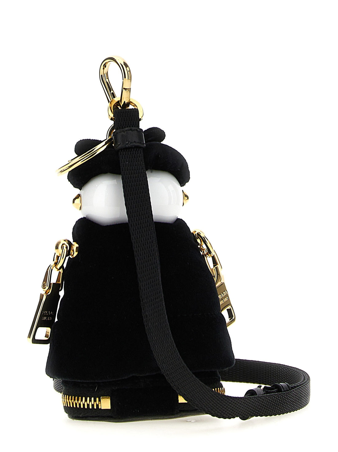 PRADA - 'Soft Robot' bag pendant Black U