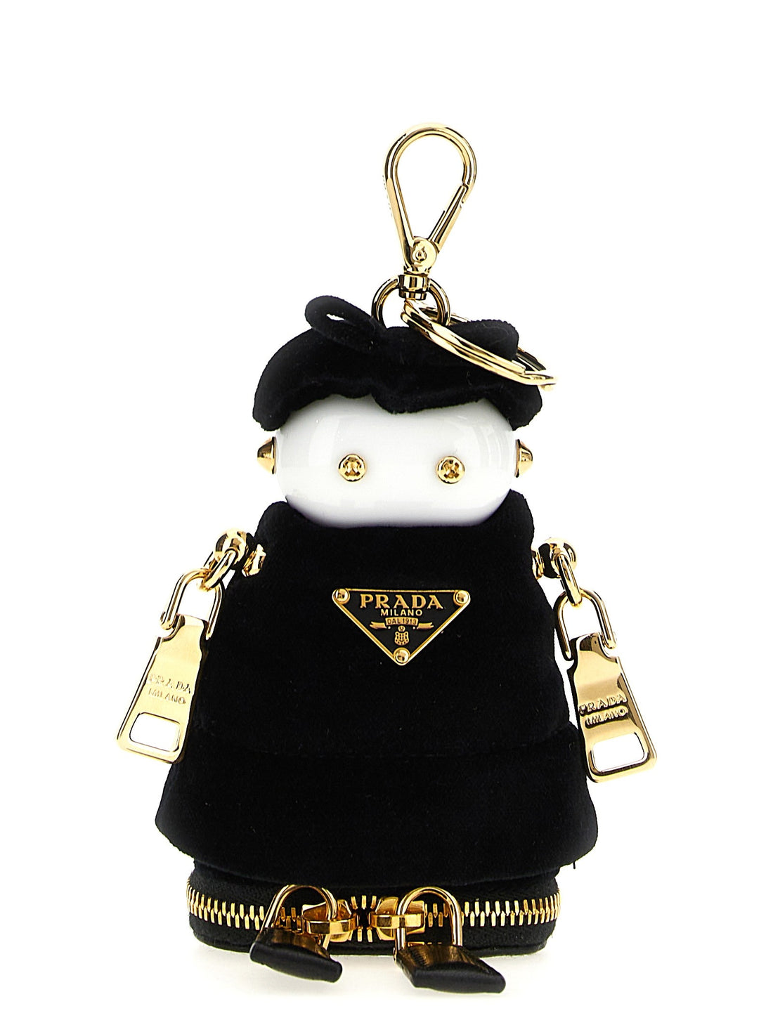 PRADA - 'Soft Robot' bag pendant Black U