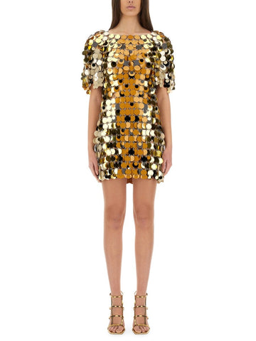 RABANNE - "SPARKLE DISCS" MINI DRESS sparkle-discs-mini-dress