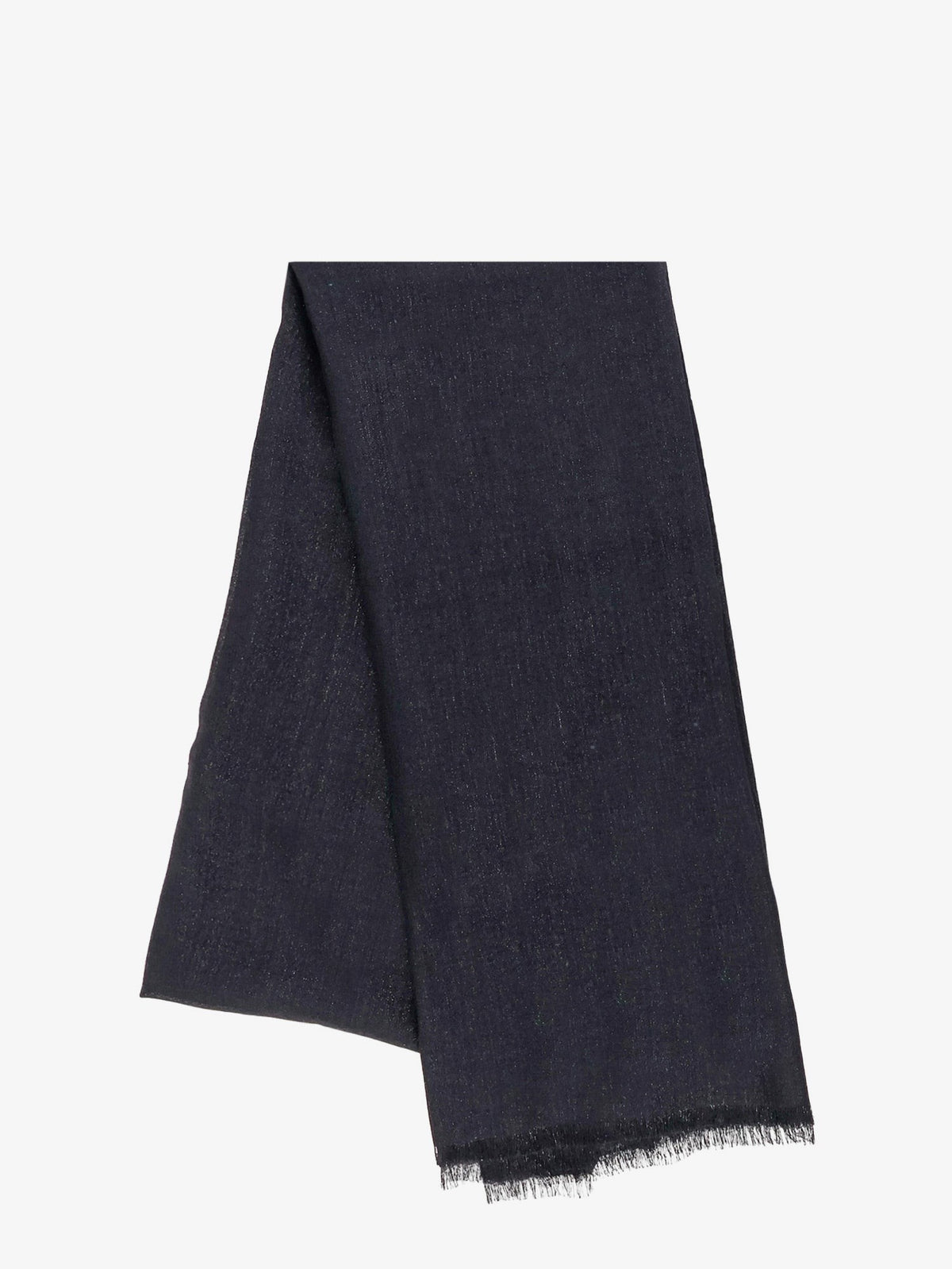 Brunello Cucinelli - Sparkling cashmere and silk scarf Nero UNI