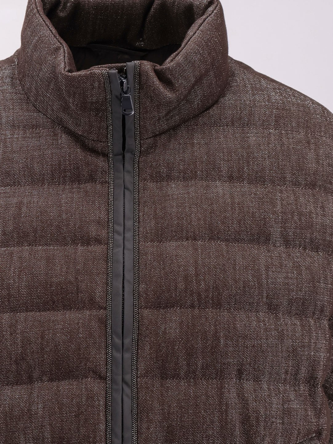 Sparkling down jacket with Monili detail