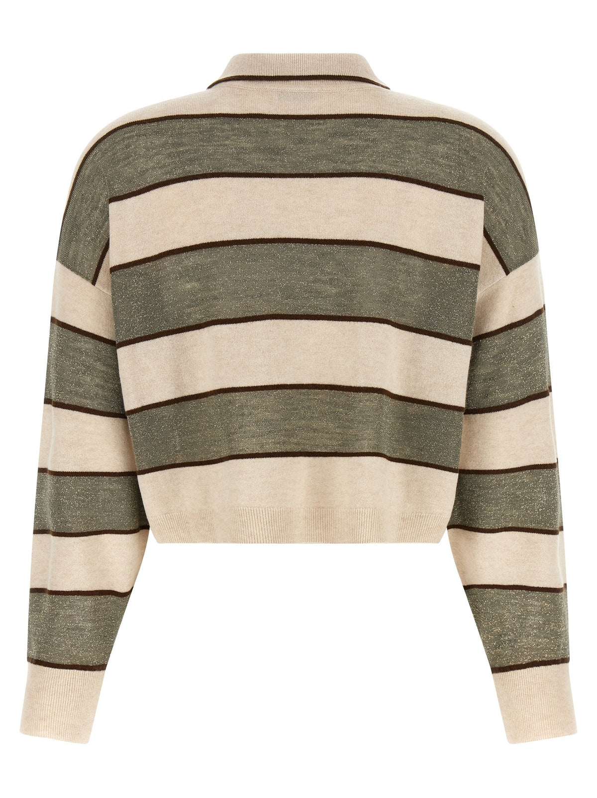 Brunello Cucinelli - 'Sparkling Stripes' polo shirt