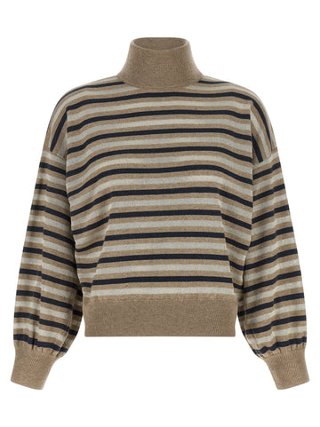 Brunello Cucinelli - 'Sparkling Stripes' Sweater