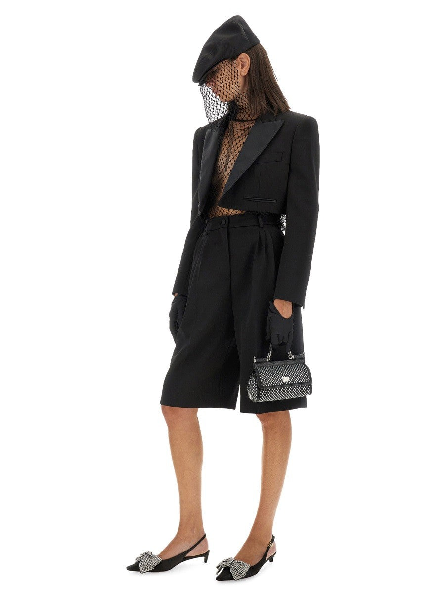 SPENCER WOOL GABARDINE TUXEDO