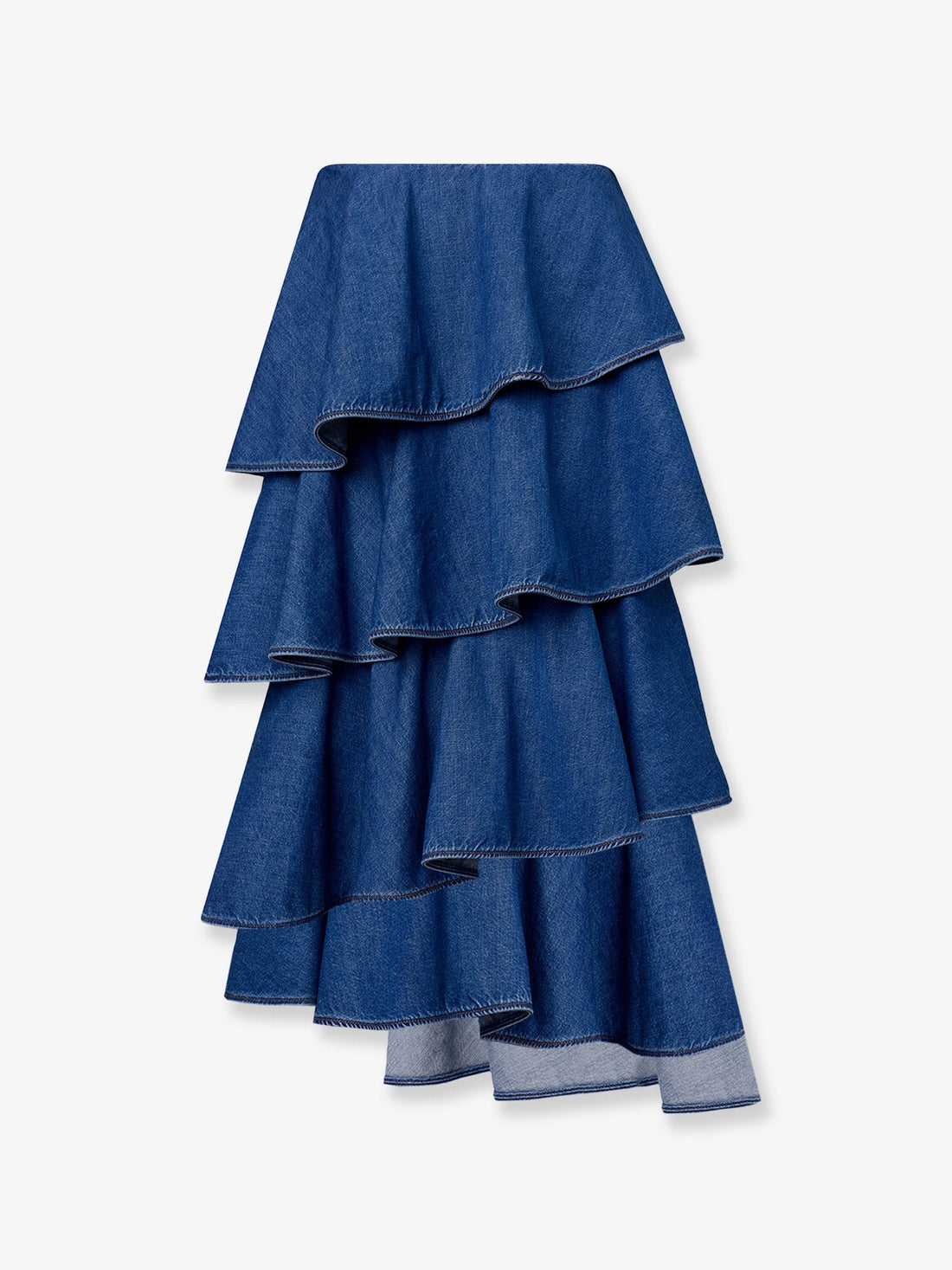 ALAIA - Spiral denim skirt spiral-denim-skirt
