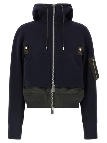 SACAI - 'Sponge' bomber jacket Blue