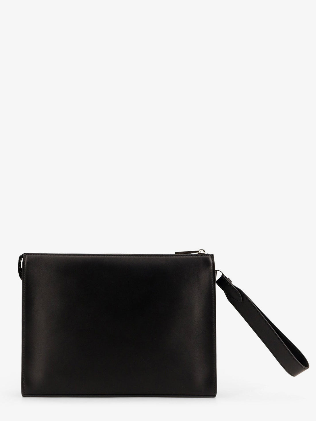 Squared FF leather clutch